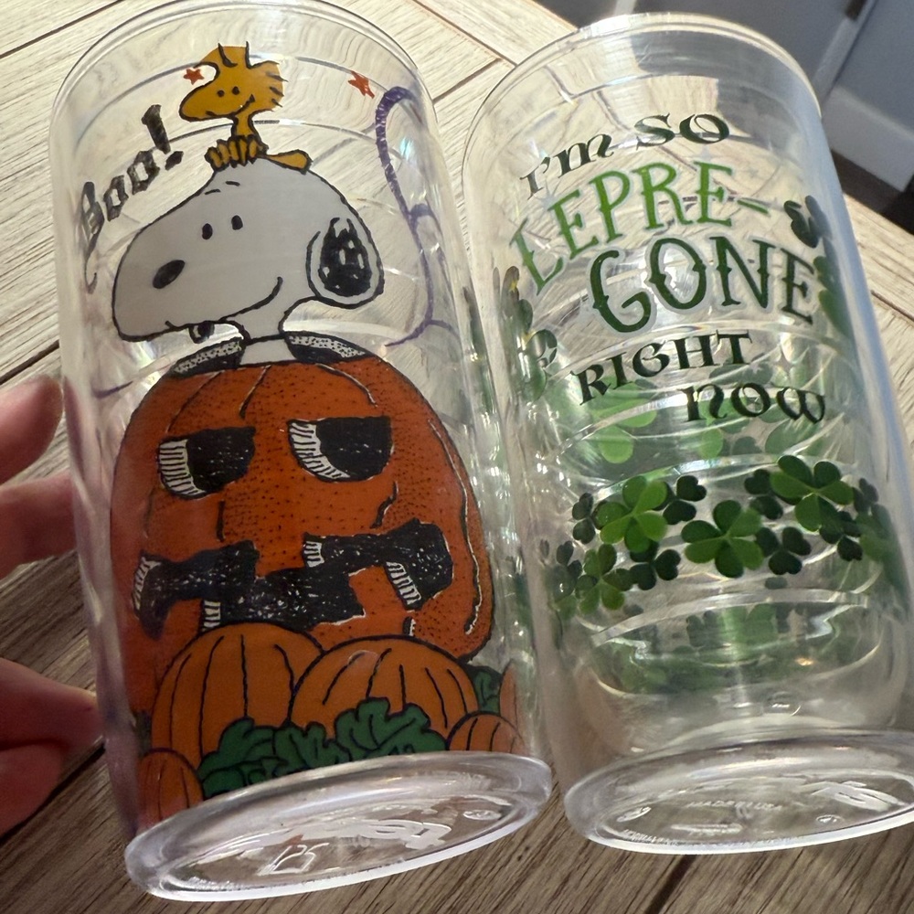 Tervis Snoopy and Shamrock Tumbler Set of 2 16oz - Picture 2 of 5